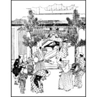 門松 - 年中行事大成(文化3年・1806年）